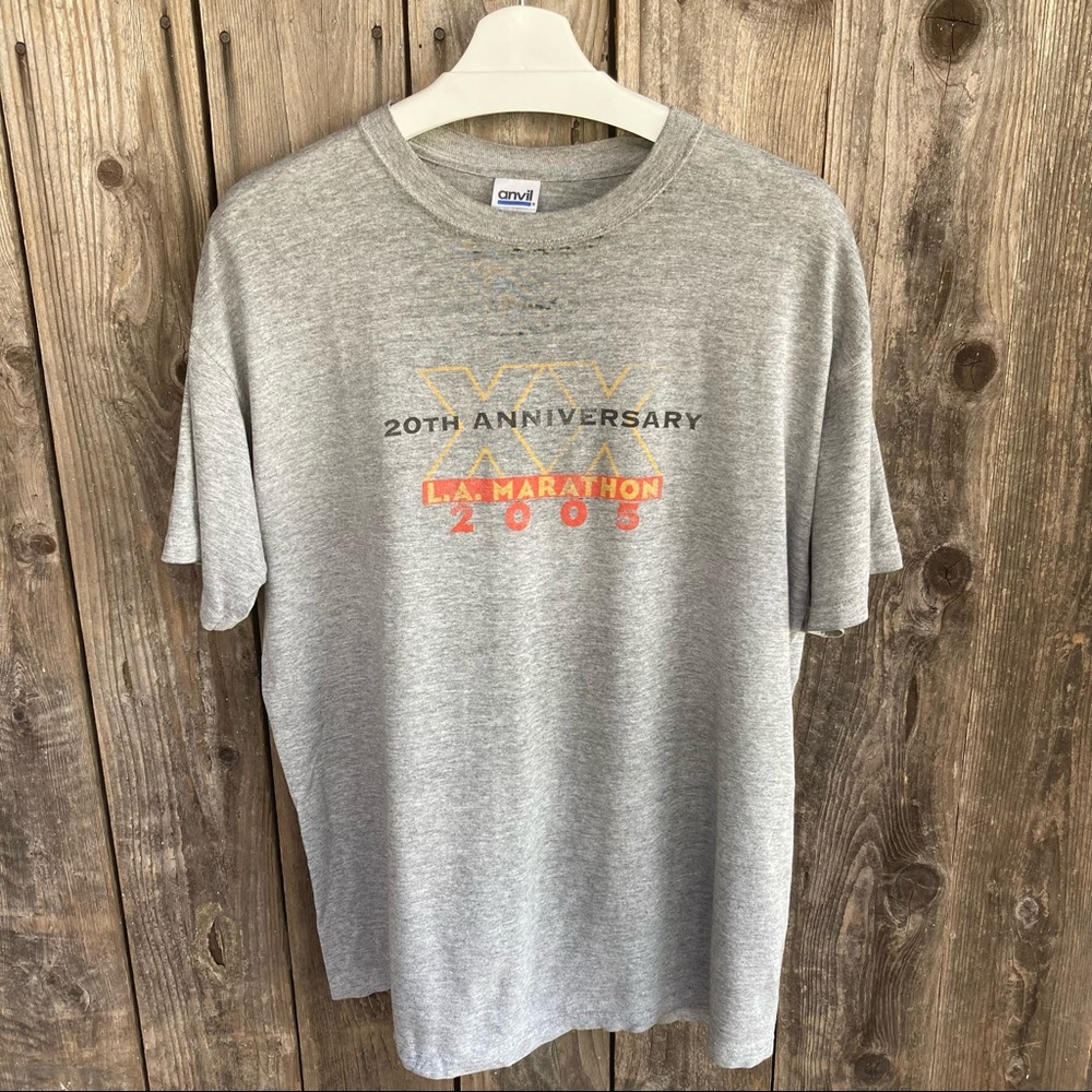 2005 Los Angeles marathon 20th anniv paper thin